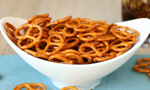 Seasoned Pretzels Snack Idea