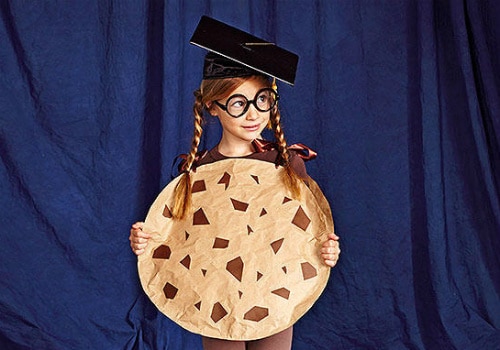 Homemade smart cookie pun outfit