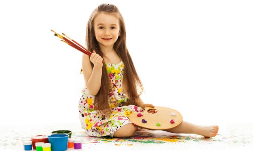 Splatter Painting Summer Activity