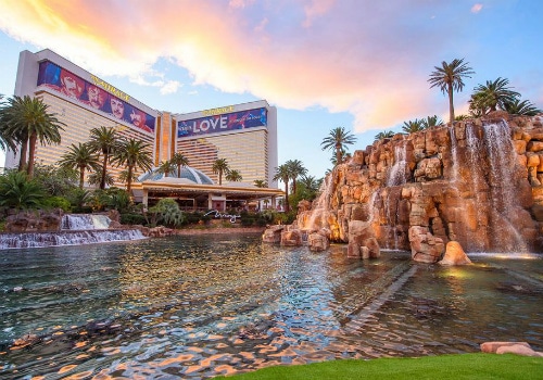 The Mirage pool and hotel in Las Vegas, Nevada