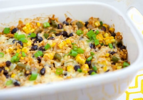 Rice Bean Casserole Vegetarian Recipe