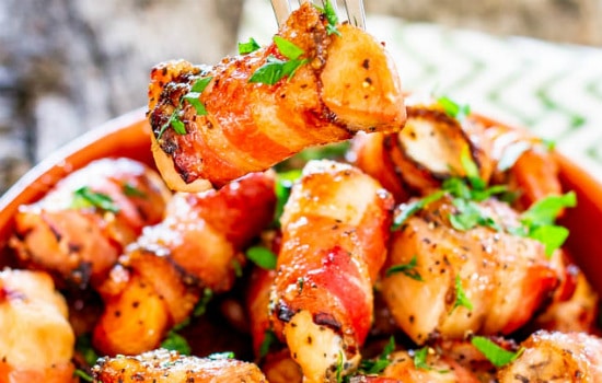 Bacon-Wrapped Chicken Bites