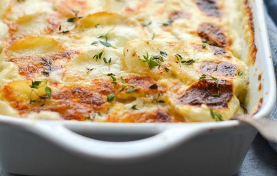 Potatoes Au Gratin Christmas Dish