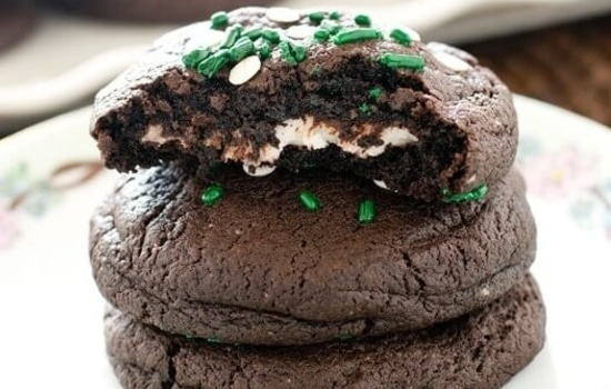 Peppermint Patty-Stuffed Chocolate Cookie Recipe