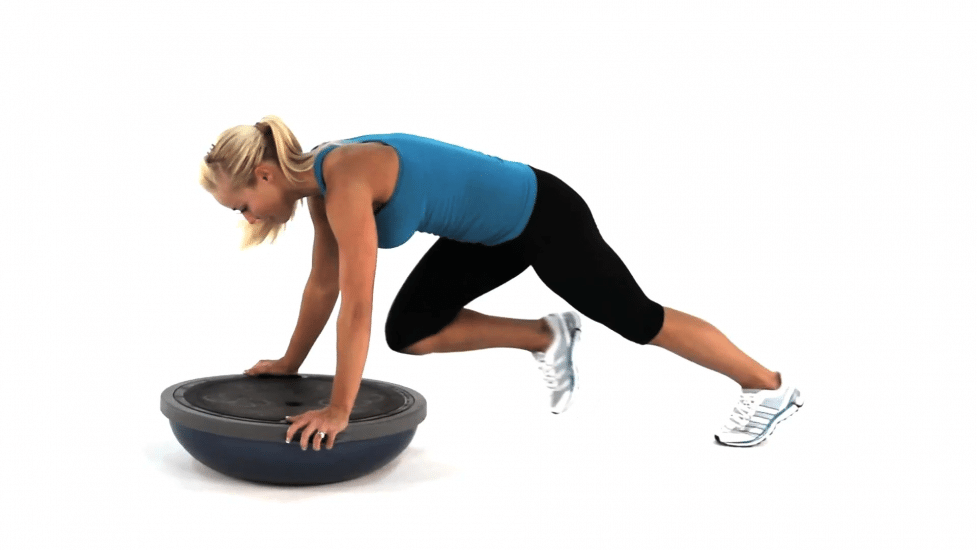 Bosu Ball Mountain Climbers Exercise