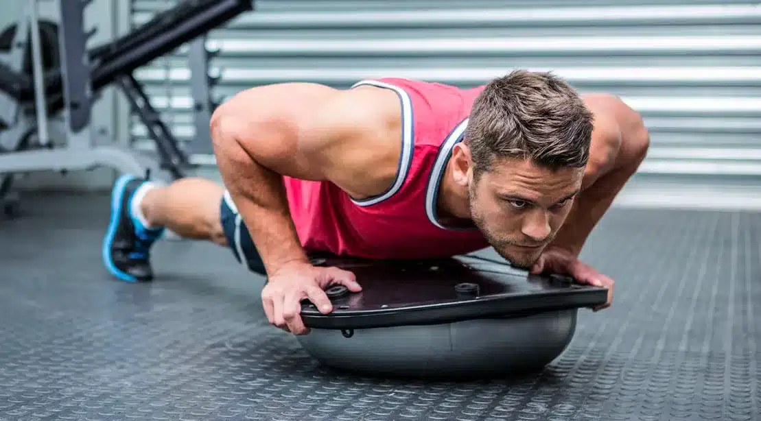 Bosu Ball Push-Up Exercise