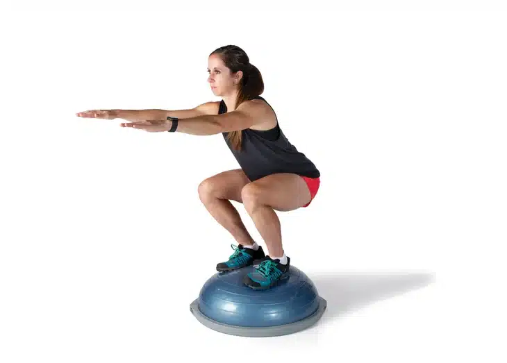 Bosu Ball Squat Exercise