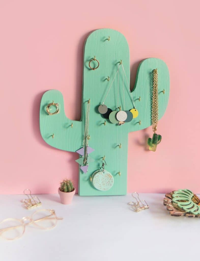 Cactus Jewelry Holder Craft