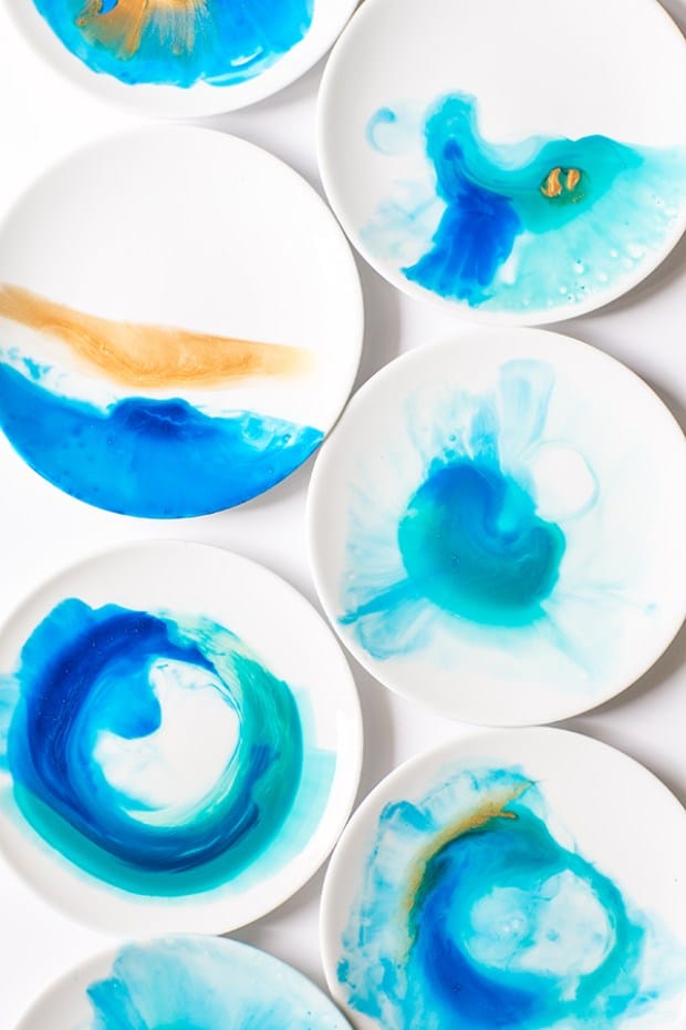 Watercolor Plates Crafts