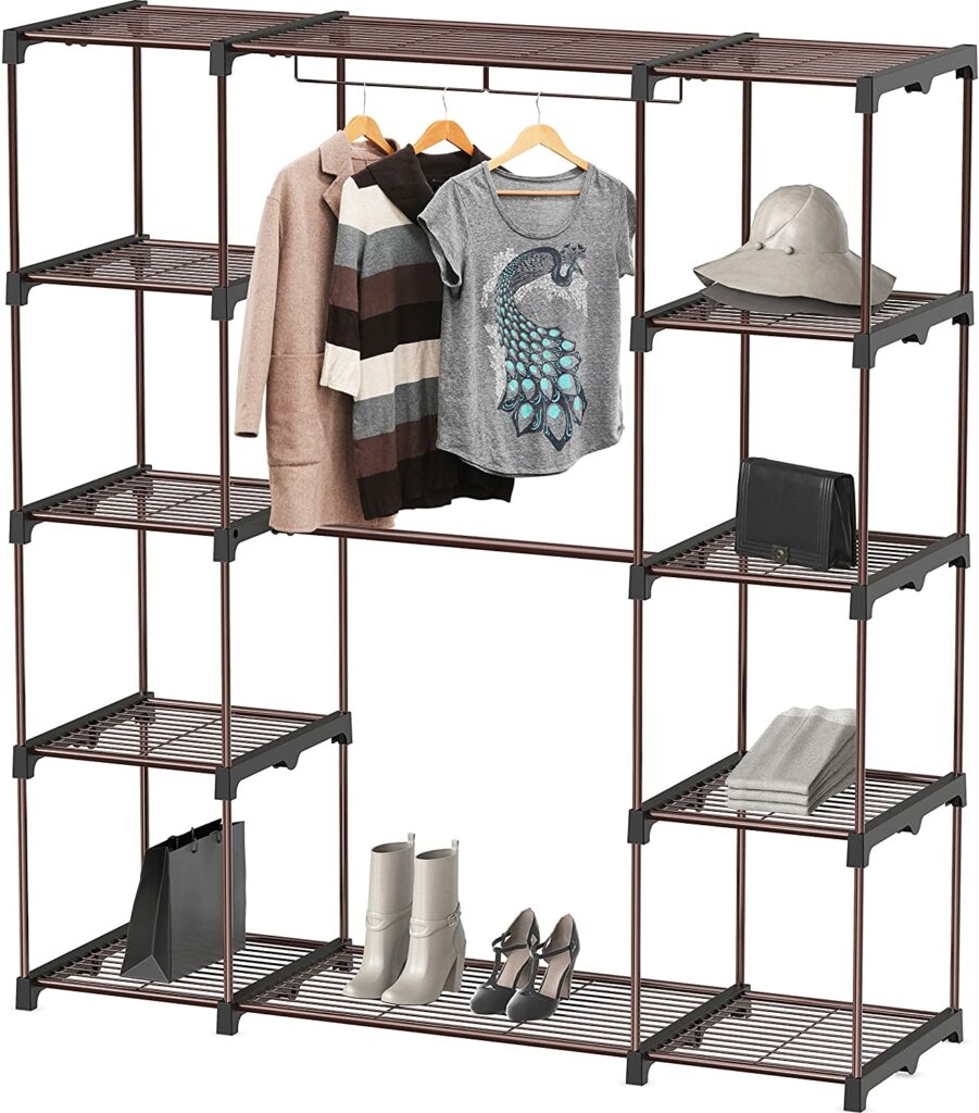 Closet Clothes Rack Shelf Organizer