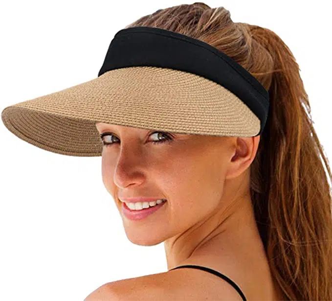 Straw Hat Sun Visor