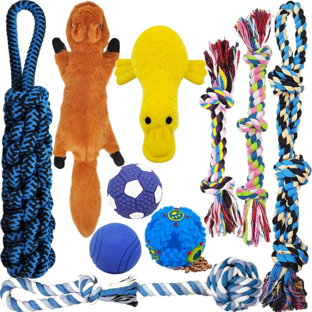 Stuffed Animals and Ropes Dog Toys