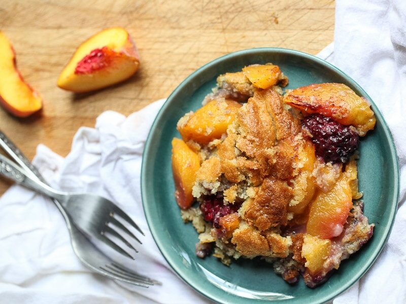 Peach and Blackberry Cobbler Recipe