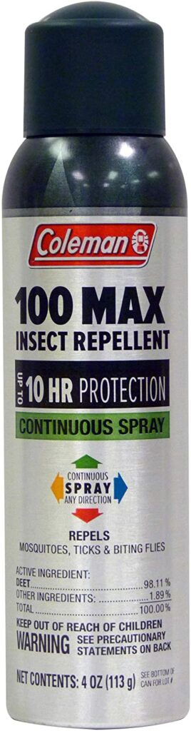 Coleman 100 Max Bug Spray