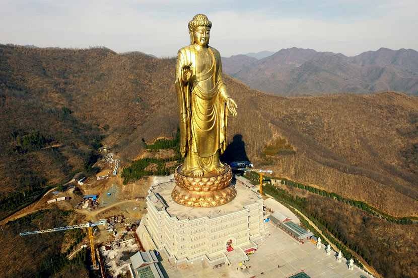 Spring Temple Buddha Statue