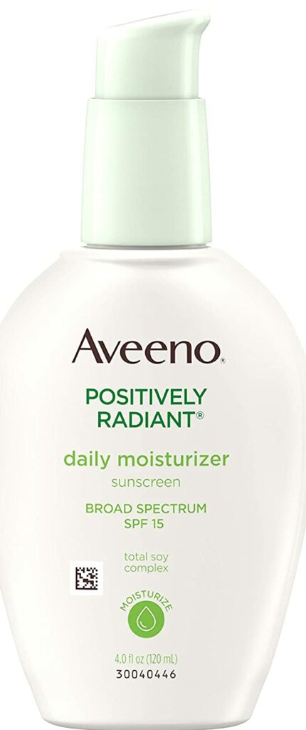 Aveeno Positively Radiant Daily Facial Moisturizer with Broad Spectrum SPF 15 Sunscreen