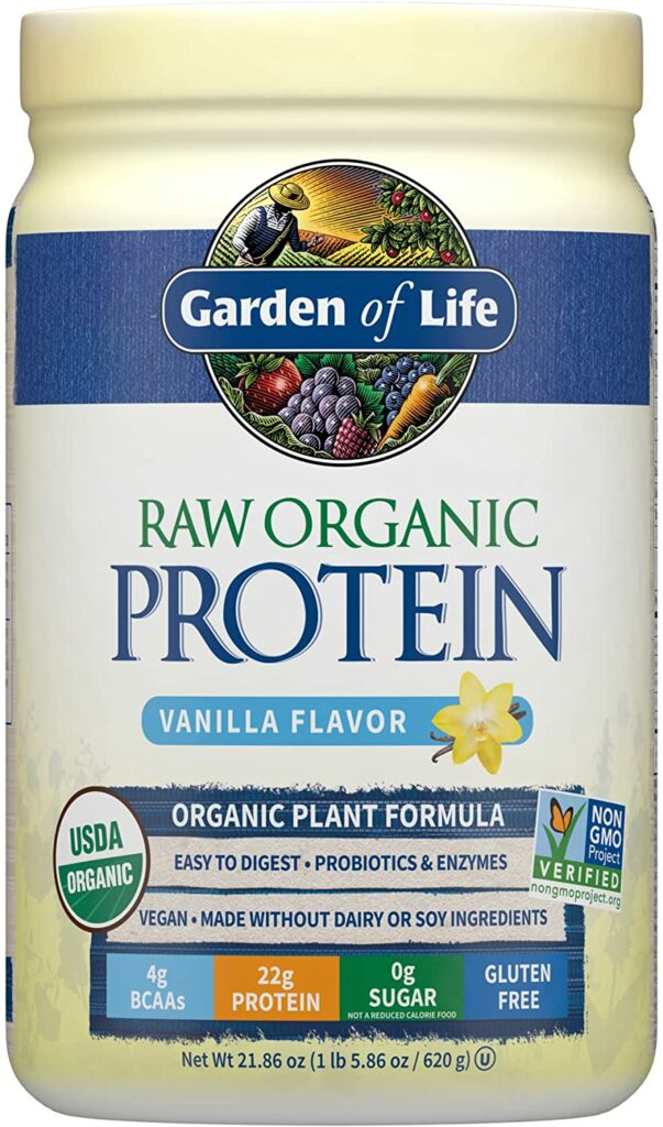 Certified Vegan Raw Organic Protein Vanilla Powder