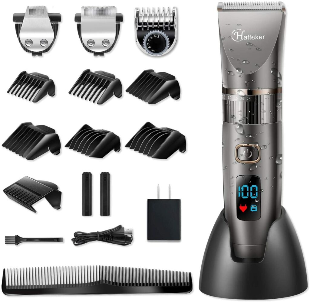 Hatteker Mens Beard Trimmer Cordless Hair Trimmer