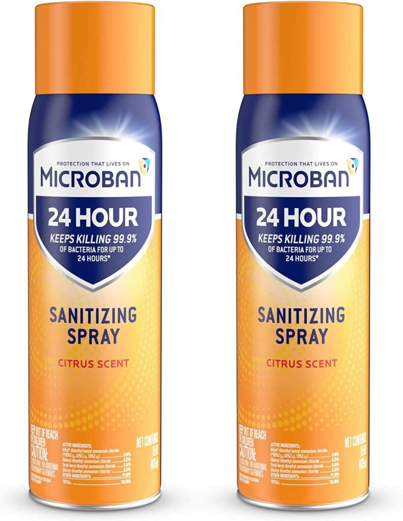 Microban Sanitizing Spray