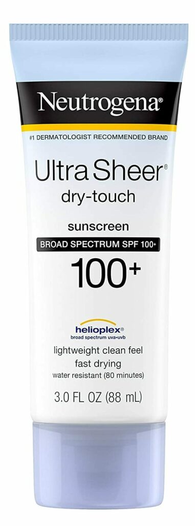 Neutrogena Ultra Sheer Dry-Touch Water Resistant and Non-Greasy Sunscreen Lotion 