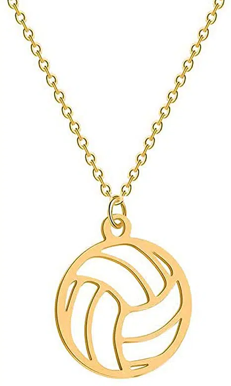 Stainless Steel Volleyball Necklace