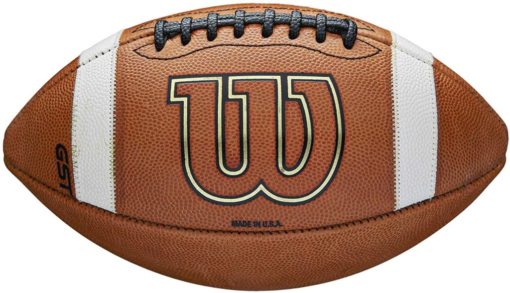 Wilson GST Leather Game Football