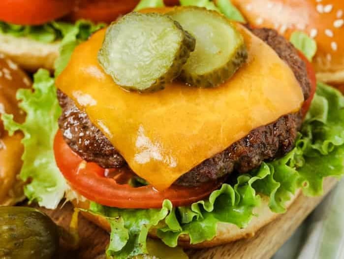 Air Fryer Hamburgers