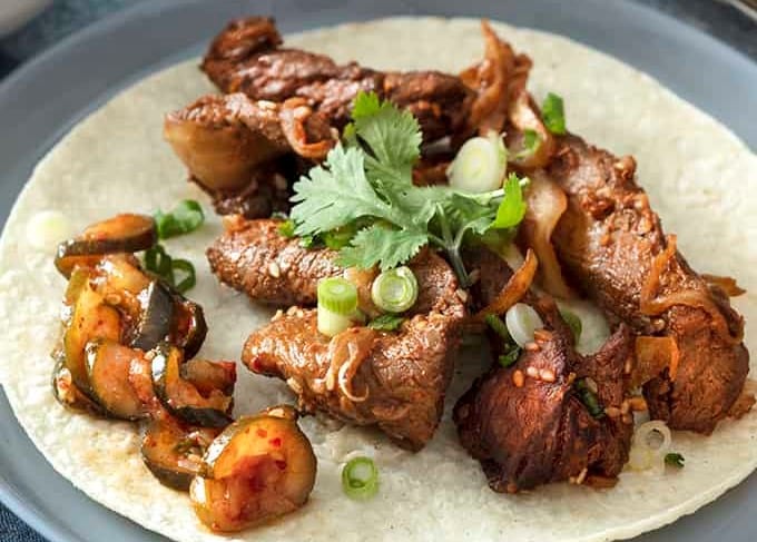 Air Fryer Korean Tacos