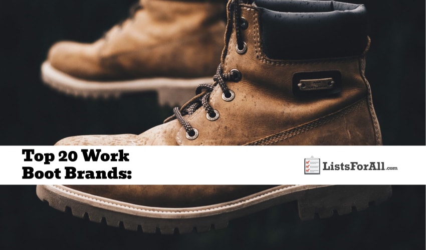 Best Work Boot Brands