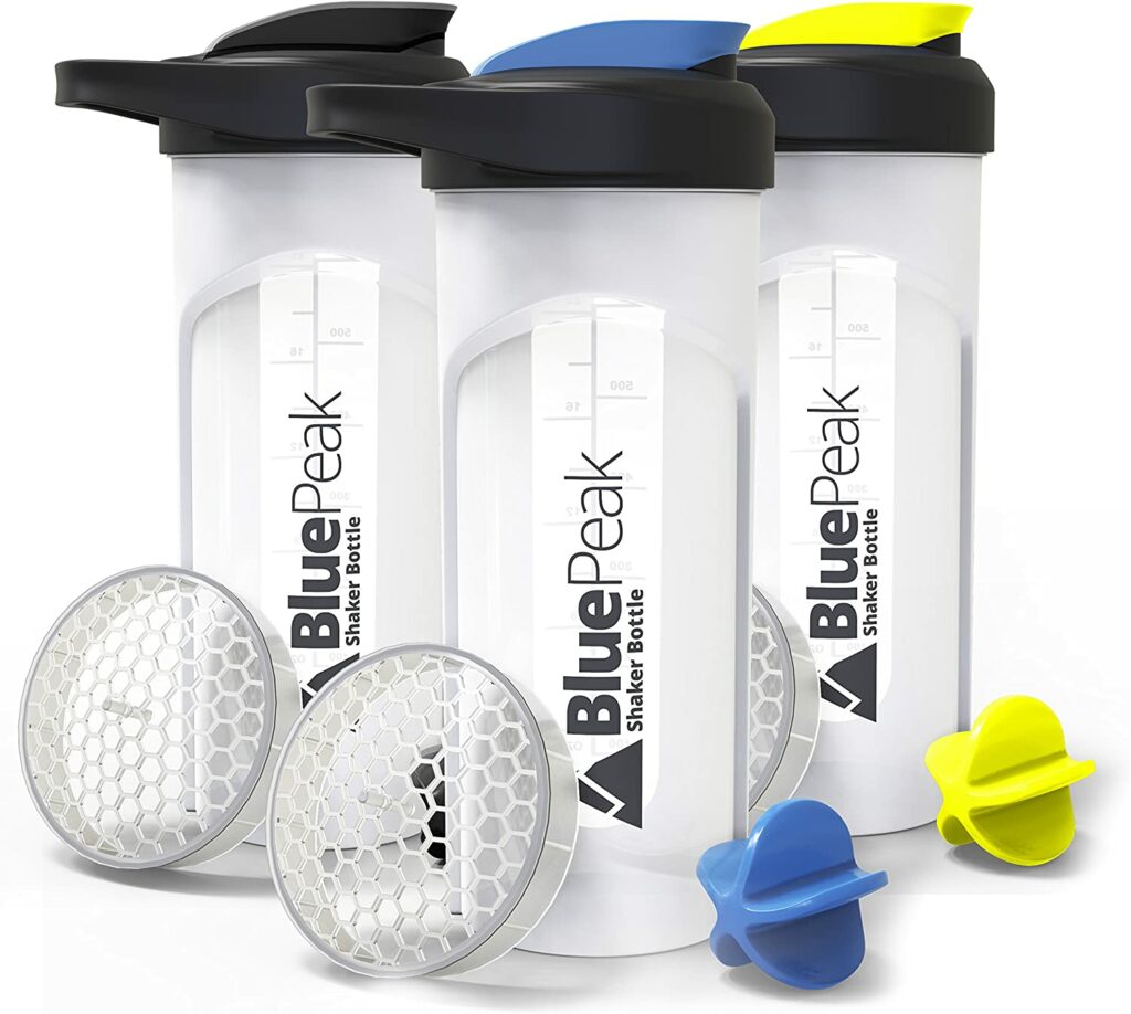 BluePeak Protein Shaker Bottle