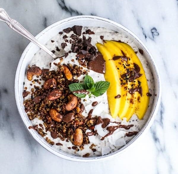 Coconut Banana Oats Smoothie Bowl