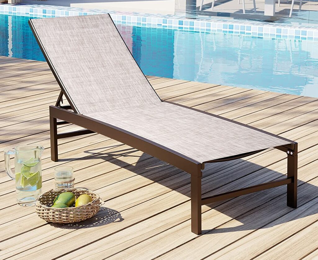 Patio Aluminum Pool Chair