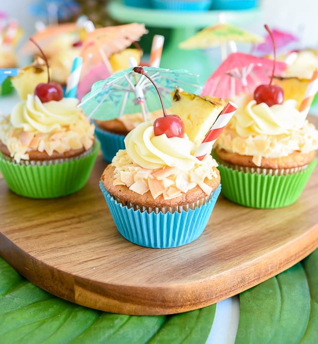 Piña Colada Cupcakes