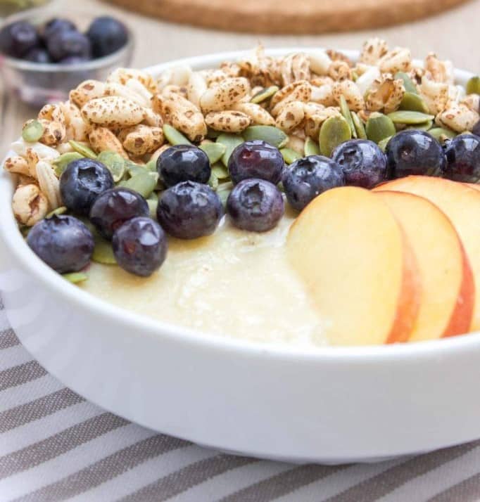 Pineapple Peach Smoothie Bowl