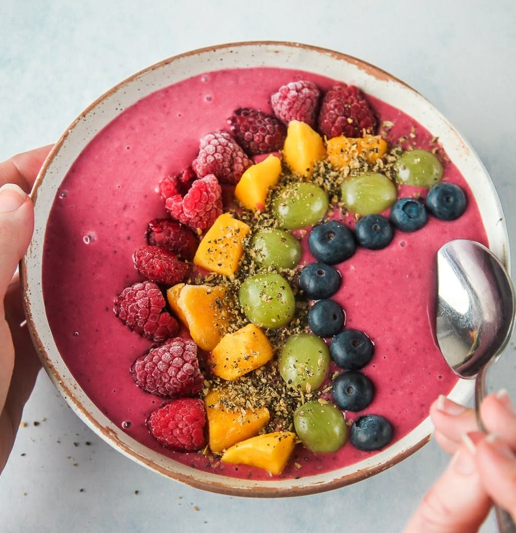 Rainbow Protein Smoothie Bowl