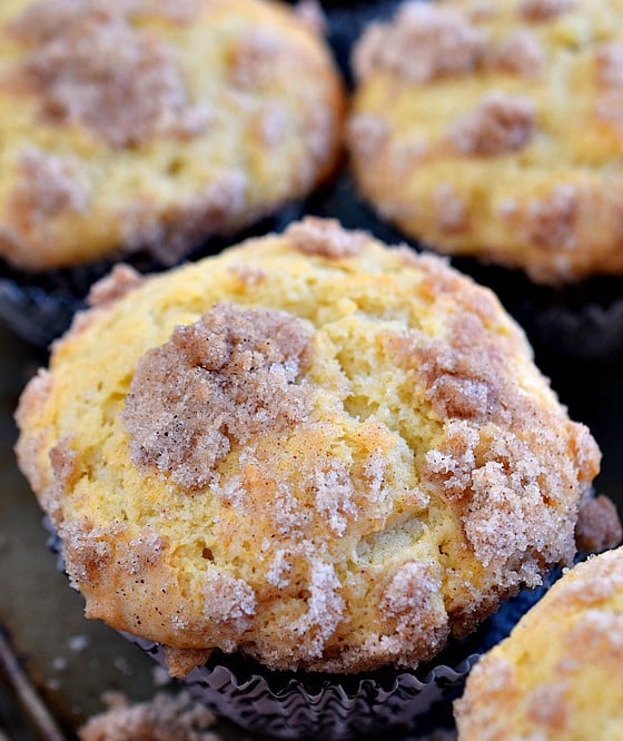 Sour Cream Coffee Cake Muffins