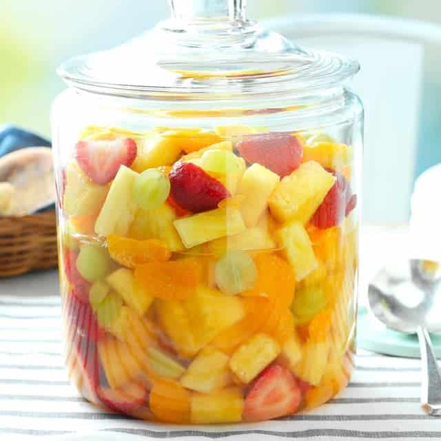 Sparkling fruit salad