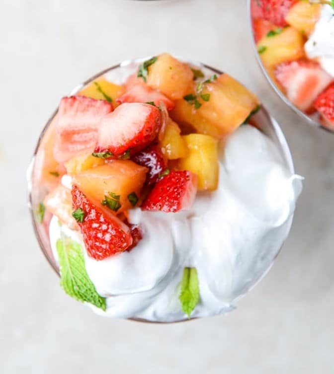 Strawberry Mango Mint Julep Fruit Salad