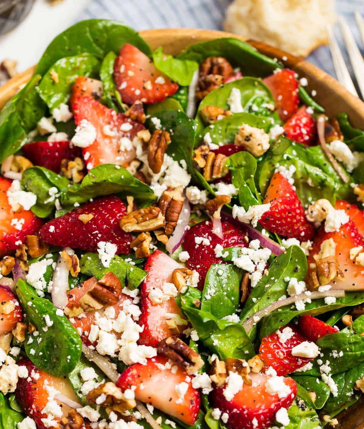 Strawberry Spinach Salad