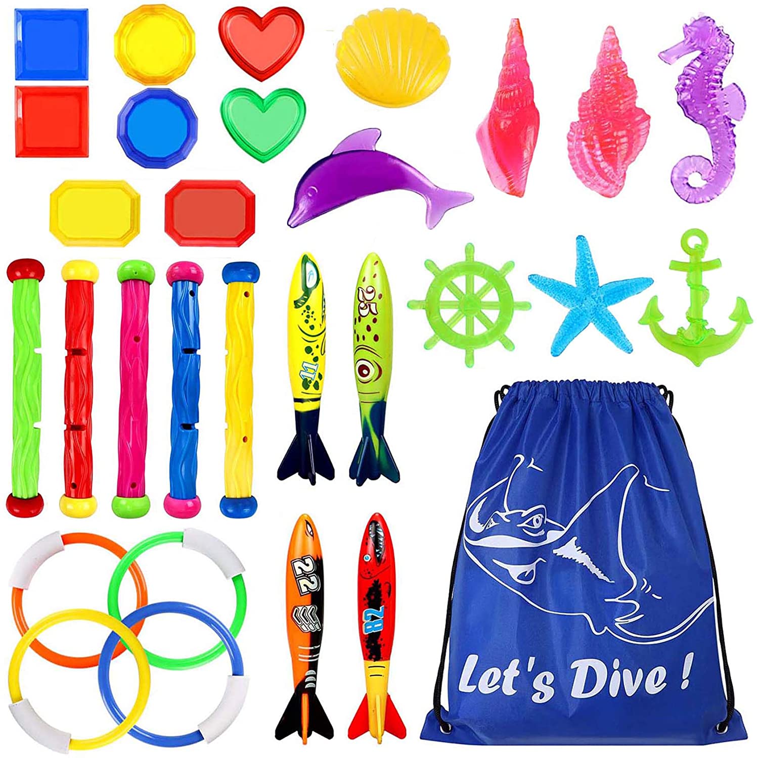 Toyssa Swimming & Diving Toys Pack