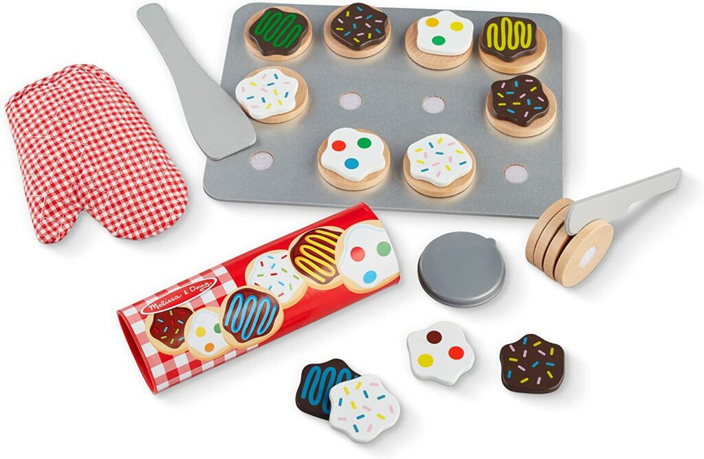 Wooden Cookie Play Food Set