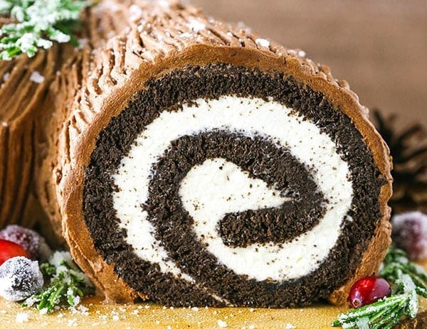 Yule Log Cake