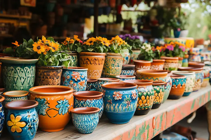 Custom Painted Plant Pots
