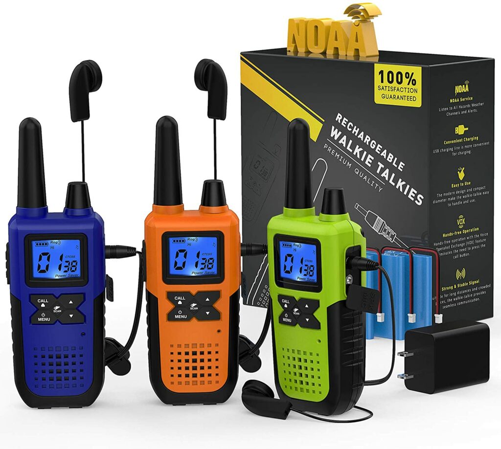 3 Long Range Walkie Talkies