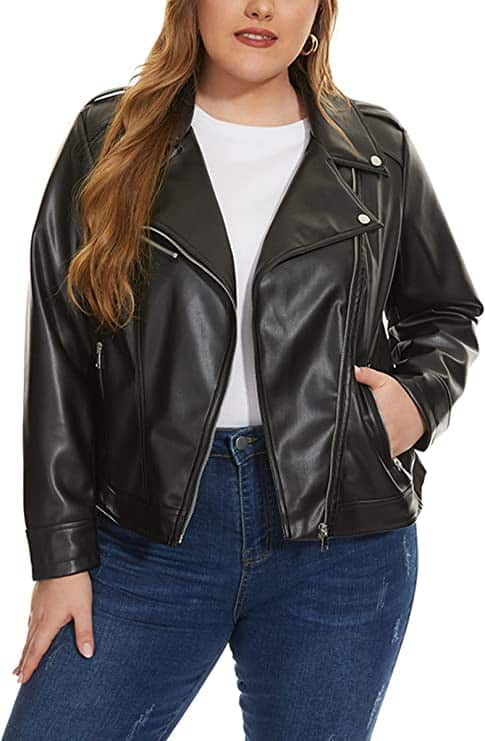 Best Plus-Size Women's Leather Jackets: The Top 10 List - ListsForAll.com