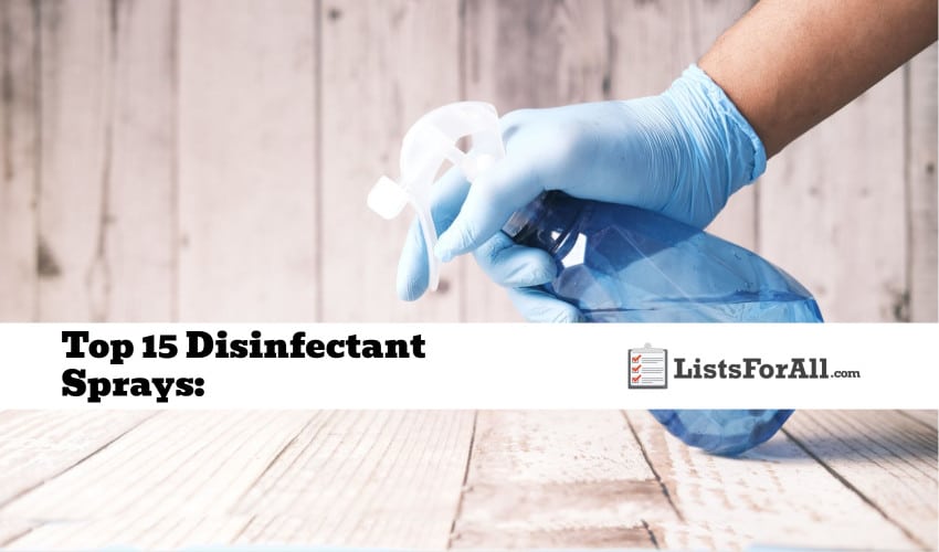 Best Disinfectant Sprays