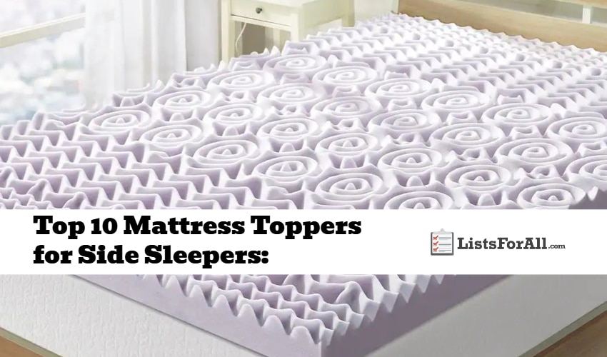 Best Mattress Toppers for Side Sleepers