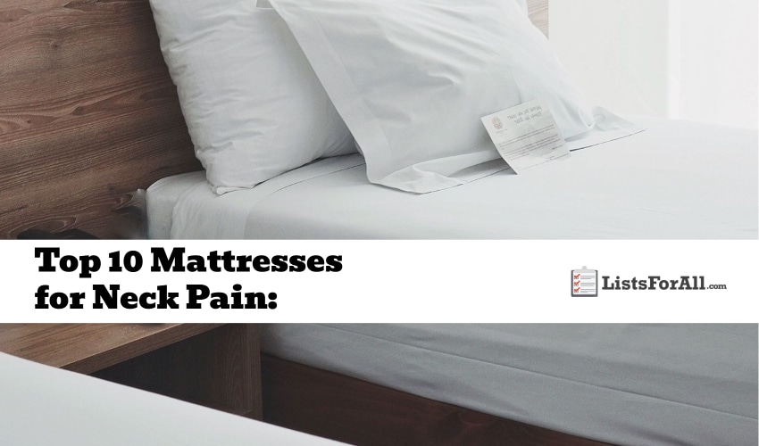 Best Mattresses for Neck Pain