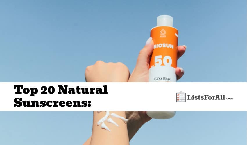 Best Natural Sunscreens