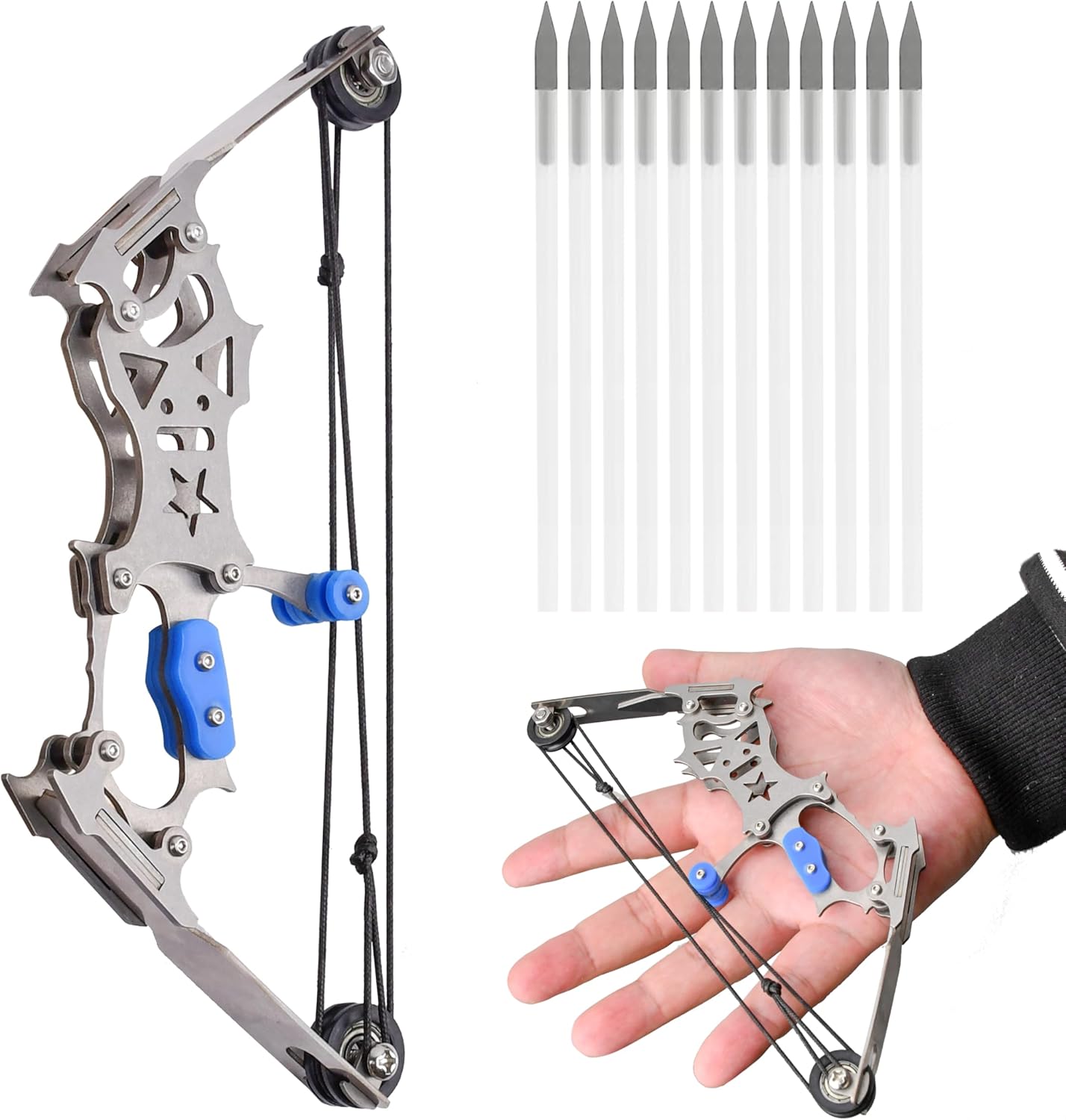 5.9"/6"/9"/9.5" Compound Bow and Arrow Set with 8/12 Arrows Archery Bow Set